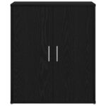 vidaXL Komoda, čierny dub, 60x31x70 cm, imitácia dreva – Obrázok 6