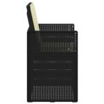 vidaXL Záhradné jedálenské stoličky 2 pcs Antracitová a krémová PP – Obrázok 6