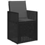 vidaXL Záhradné jedálenské stoličky 2 pcs Antracitová PP – Obrázok 4