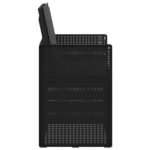 vidaXL Záhradné jedálenské stoličky 2 pcs Antracitová PP – Obrázok 6
