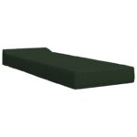 vidaXL Skladacia pohovka na spaní Tmavozelená 200 x 70 x 15 cm Látka – Obrázok 3