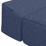 vidaXL Skladacia pohovka na spaní Modrá 200 x 70 x 15 cm Látka – Obrázok 6