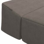 vidaXL Skladacia pohovka na spaní Svetlosivá 200 x 70 x 15 cm – Obrázok 6