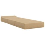 vidaXL Skladacia pohovka na spaní Svetlozelená šedá 200 x 70 x 15 cm – Obrázok 3