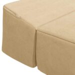 vidaXL Skladacia pohovka na spaní Svetlozelená šedá 200 x 70 x 15 cm – Obrázok 6