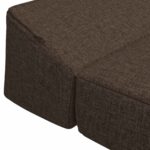 vidaXL Skladacia pohovka na spaní Sivohnedá 200 x 70 x 10 cm Látka – Obrázok 5