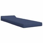 vidaXL Skladacia pohovka na spaní Modrá 200 x 70 x 10 cm Látka – Obrázok 2