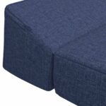 vidaXL Skladacia pohovka na spaní Modrá 200 x 70 x 10 cm Látka – Obrázok 5