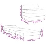 vidaXL Skladacia pohovka na spaní Ružová 200 x 70 x 10 cm Zamat – Obrázok 9