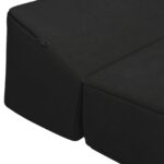 vidaXL Skladacia pohovka na spaní Čierna 200 x 70 x 10 cm Zamat – Obrázok 5
