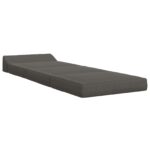 vidaXL Skladacia pohovka na spaní Tmavosivá 200 x 70 x 10 cm – Obrázok 2