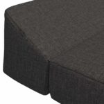 vidaXL Skladacia pohovka na spaní Tmavosivá 120 x 60 x 49 cm Látka – Obrázok 5