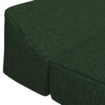 vidaXL Skladacia pohovka na spaní Tmavozelená 120 x 60 x 49 cm Látka – Obrázok 5