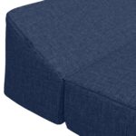 vidaXL Skladacia pohovka na spaní Modrá 120 x 60 x 49 cm Látka – Obrázok 5