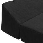 vidaXL Skladacia pohovka na spaní Čierna 120 x 60 x 49 cm Látka – Obrázok 5