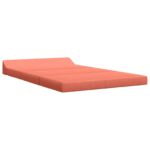 vidaXL Skladacia pohovka na spaní Červenooranžová 120 x 60 x 49 cm – Obrázok 2