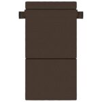 vidaXL Skladacia pohovka na spaní Sivohnedá 70 x 72 x 60 cm Látka – Obrázok 3