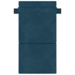 vidaXL Skladacia pohovka na spaní Modrá 70 x 72 x 60 cm Látka – Obrázok 3