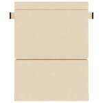 vidaXL Skladacia pohovka na spaní Krémová 152 x 86,5 x 60 cm Látka – Obrázok 3