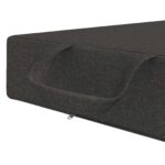 vidaXL Skladacia pohovka na spaní 75 x 63 x 45 cm Tmavosivá – Obrázok 7