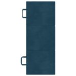 vidaXL Skladacia pohovka na spaní 75 x 63 x 45 cm Modrá – Obrázok 6