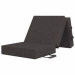 vidaXL Skladacia pohovka na spaní 90 x 63 x 45 cm Tmavosivá – Obrázok 3