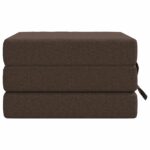vidaXL Skladacia pohovka na spaní 75 x 67 x 45 cm Sivohnedá – Obrázok 4