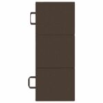 vidaXL Skladacia pohovka na spaní 75 x 67 x 45 cm Sivohnedá – Obrázok 6