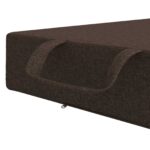 vidaXL Skladacia pohovka na spaní 75 x 67 x 45 cm Sivohnedá – Obrázok 7
