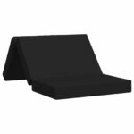 vidaXL Skladacia pohovka na spaní 80 x 67 x 45 cm Čierna – Obrázok 2