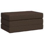 vidaXL Skladacia pohovka na spaní 80 x 67 x 45 cm Sivohnedá – Obrázok 3