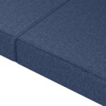 vidaXL Skladacia pohovka na spaní 80 x 67 x 45 cm Modrá – Obrázok 7