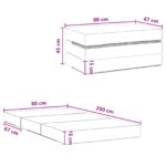 vidaXL Skladacia pohovka na spaní 80 x 67 x 45 cm Tmavozelená – Obrázok 10