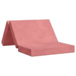vidaXL Skladacia pohovka na spaní 80 x 67 x 45 cm Ružová – Obrázok 2
