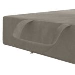vidaXL Skladacia pohovka na spaní 90 x 67 x 45 cm Svetlosivá – Obrázok 7