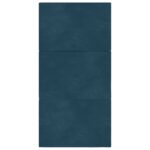 vidaXL Skladacia pohovka na spaní 100 x 67 x 45 cm Modrá – Obrázok 5