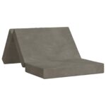 vidaXL Skladacia pohovka na spaní 100 x 67 x 45 cm Svetlosivá – Obrázok 2