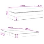 vidaXL Skladacia pohovka na spaní 120 x 67 x 45 cm Tmavozelená – Obrázok 10