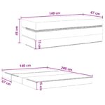 vidaXL Skladacia pohovka na spaní 140 x 67 x 45 cm Tmavozelená – Obrázok 10