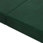 vidaXL Skladacia pohovka na spaní 140 x 67 x 45 cm Tmavozelená – Obrázok 7