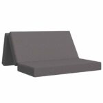 vidaXL Skladacia pohovka na spaní 160 x 67 x 45 cm Svetlosivá – Obrázok 2