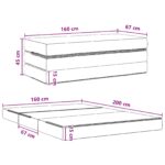 vidaXL Skladacia pohovka na spaní 160 x 67 x 45 cm Tmavozelená – Obrázok 10