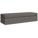 vidaXL Skladacia pohovka na spaní 180 x 67 x 45 cm Svetlosivá – Obrázok 3