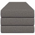 vidaXL Skladacia pohovka na spaní 180 x 67 x 45 cm Svetlosivá – Obrázok 4