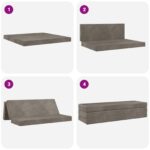 vidaXL Skladacia pohovka na spaní 180 x 67 x 45 cm Svetlosivá – Obrázok 9