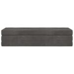 vidaXL Skladacia pohovka na spaní 180 x 67 x 45 cm Tmavosivá – Obrázok 4