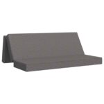vidaXL Skladacia pohovka na spaní 200 x 67 x 45 cm Svetlosivá – Obrázok 2