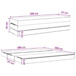 vidaXL Skladacia pohovka na spaní 200 x 67 x 45 cm Tmavozelená – Obrázok 10