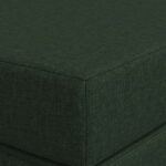 vidaXL Skladacia pohovka na spaní 200 x 67 x 45 cm Tmavozelená – Obrázok 6