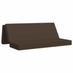 vidaXL Skladacia pohovka na spaní 200 x 67 x 45 cm Sivohnedá – Obrázok 2